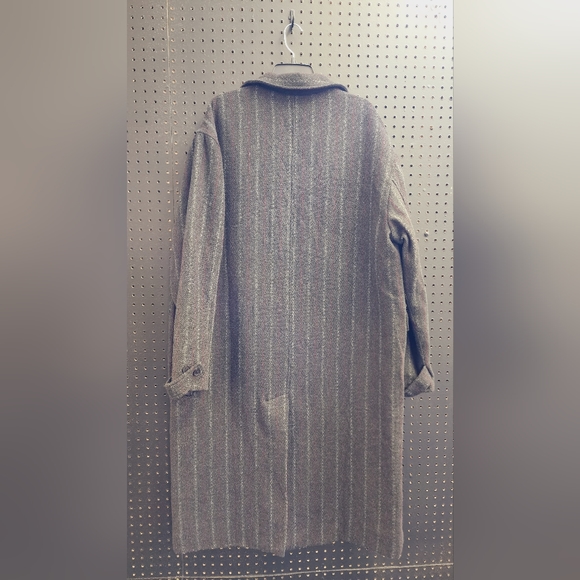 NWT! Honore Chalk Stripe Woven Coat - Picture 8 of 9